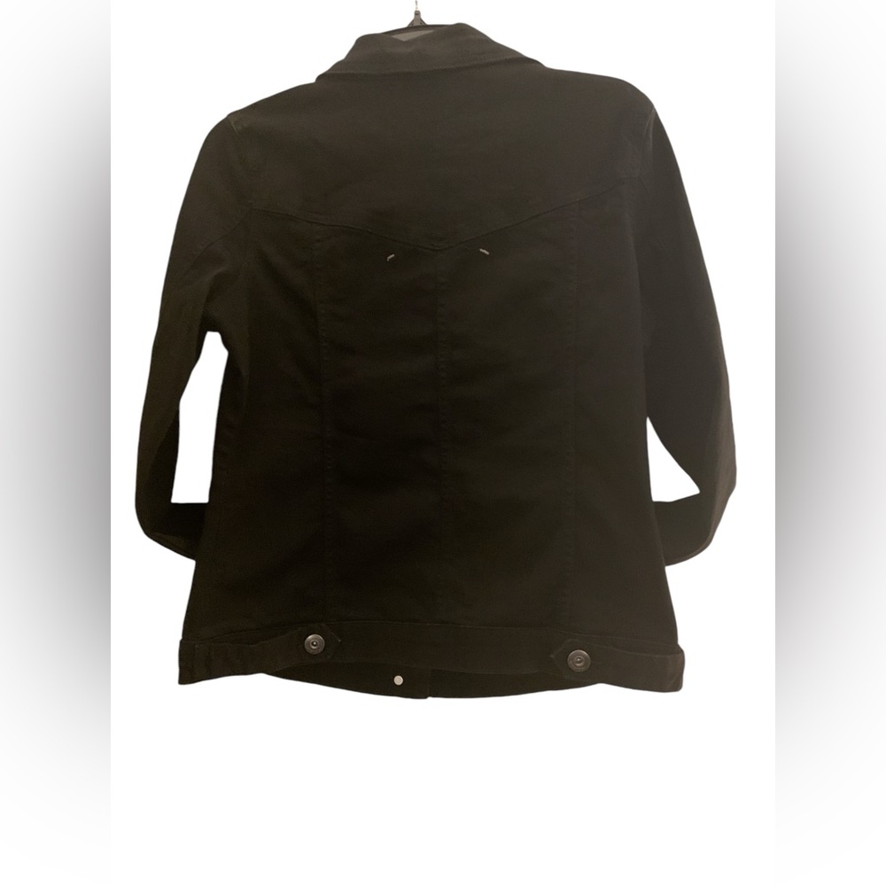 🛑SOLD Black Denim Jacket Women’s M. Wrangler Authentics Brand - Picture 2 of 6